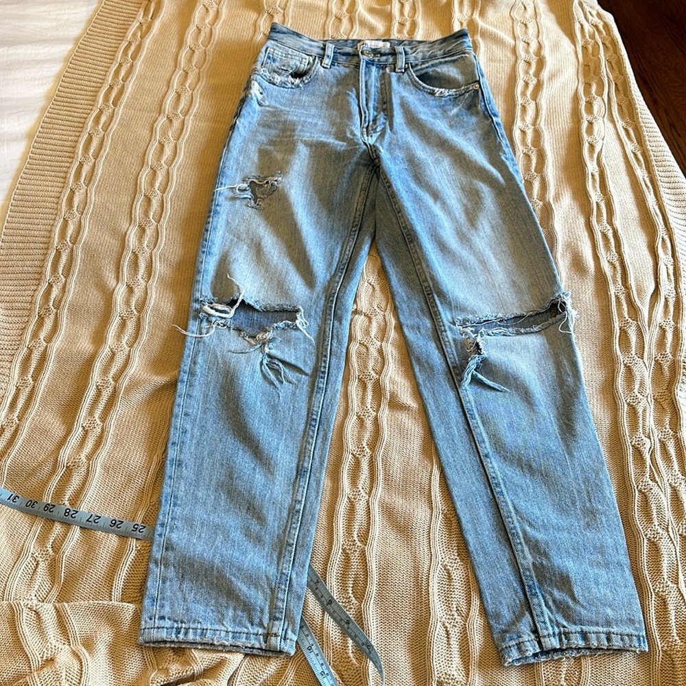 Zara distressed jeans